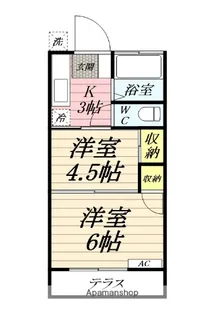 晴名荘【1階】の間取り