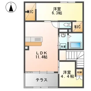 サニーサイド238【2階】の間取り