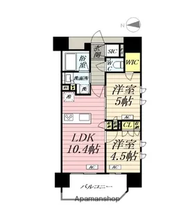 デュオステージ相模大塚【11階】の間取り