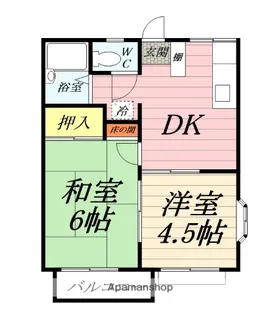 ヒルズつきみ野【2階】の間取り