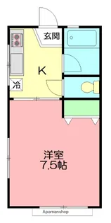 サンライズスヤマ【2階】の間取り