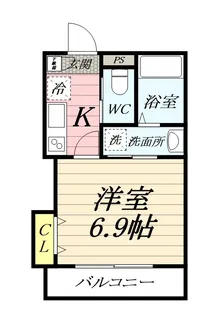 ジーメゾン伊勢原【1階】の間取り