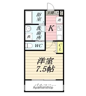ジーメゾンゼフィール【3階】の間取り