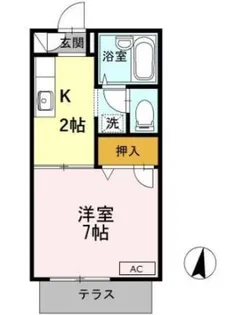 エーデルハイム Ⅰ【1階】の間取り