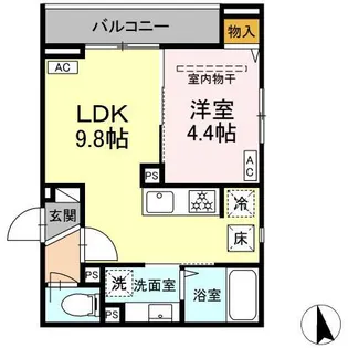 ファンウェーブ湘南藤沢【1階】の間取り