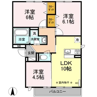 ファミール【2階】の間取り