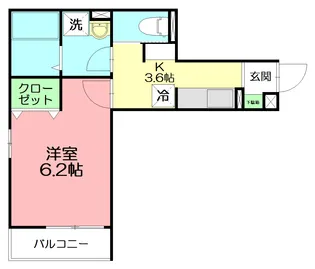 エムズ バーレイ湘南平塚【2階】の間取り