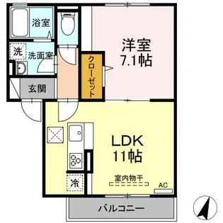 プランドールAI【1階】の間取り