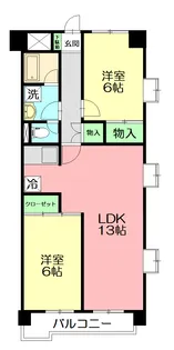 シティハイツオーキッド【3階】の間取り