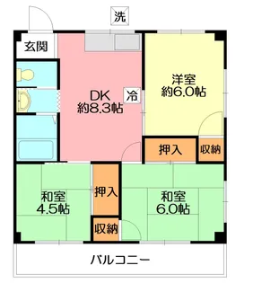 サン・レジデンス【2階】の間取り