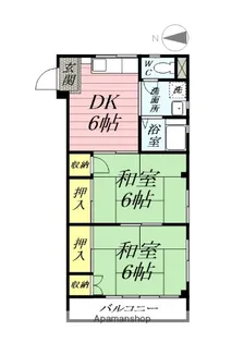 きくちハイツ【2階】の間取り
