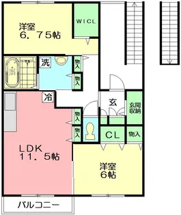 COZY COURT 湘南【2階】の間取り