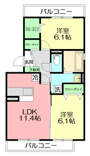 スカイハイム【3階】の間取り