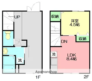MELDIA茅ヶ崎【1階】の間取り