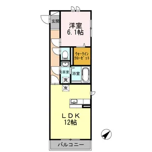 ファーストステージ本厚木【3階】の間取り