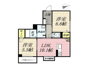 レジデンシア湘南茅ヶ崎【3階】の間取り