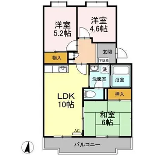 ルミエール湘南【1階】の間取り