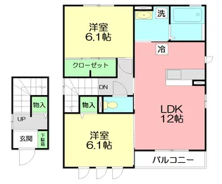 フローラルコート B棟【1階】の間取り