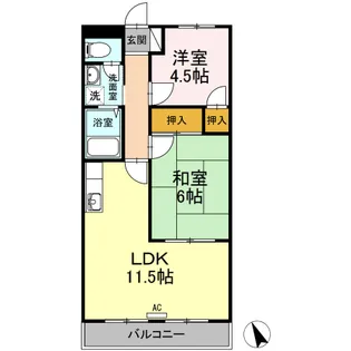 ラークグリーンヒル【2階】の間取り