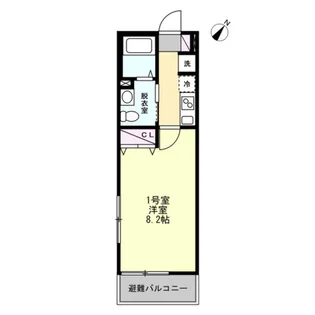 1Kの間取り画像