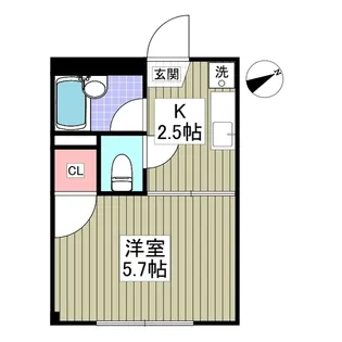 リエス伊勢原【1階】の間取り