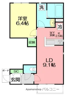 ガイア・メゾン【1階】の間取り