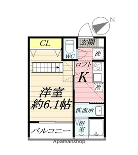 アザーレ・パッシオ本厚木B【3階】の間取り