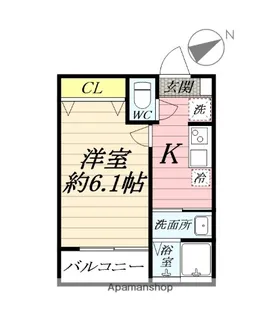 アザーレ・パッシオ本厚木B【1階】の間取り