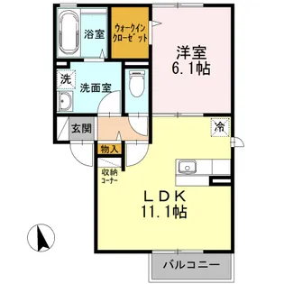 フローラ【2階】の間取り