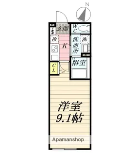 (仮称)鶴間アパート【2階】の間取り