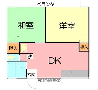 コーポ勇 C【2階】の間取り