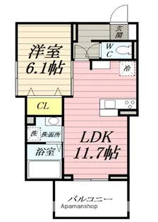 プランドールタナカ【3階】の間取り