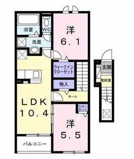 ファインブルク・K Ⅲ【2階】の間取り