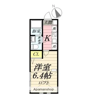 アザーレ・シド東海大学前【2階】の間取り