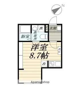 ロンディネ寒川【2階】の間取り