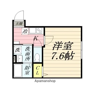 ハイズ湘南茅ヶ崎【1階】の間取り