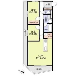 THE TAKASUNA KULTURCE【2階】の間取り