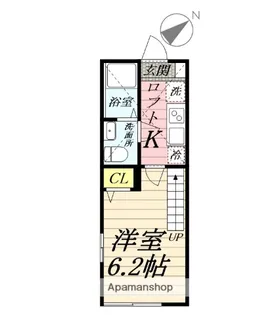 アザーレ ナッジ東海大学前【2階】の間取り