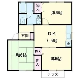 ビューティーハイツ【2階】の間取り