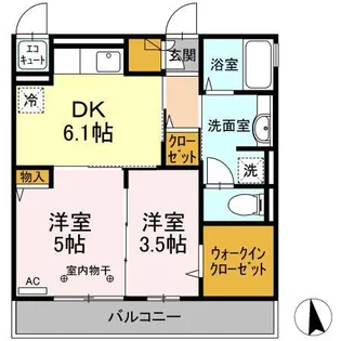 プティ・ポワール【2階】の間取り