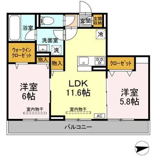 プランドール湘南【2階】の間取り