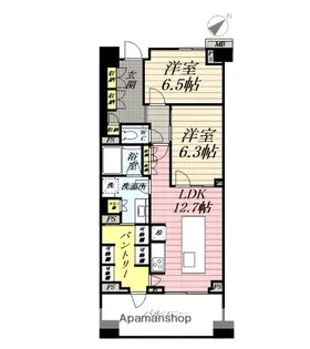 ブランズ中央林間【6階】の間取り