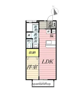 ラフール湘南【1階】の間取り