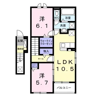 プラシード【2階】の間取り