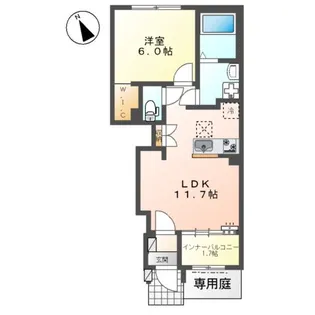 (仮称)寒川町宮山 アパート【1階】の間取り