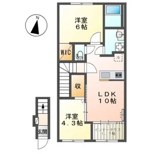 CRARITY【2階】の間取り