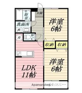 ブルーコート【1階】の間取り