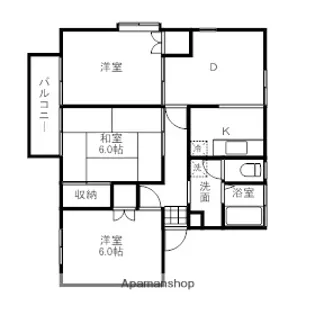 コンフォート【2階】の間取り
