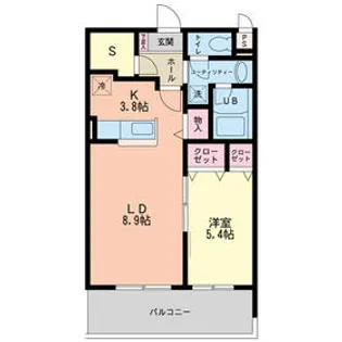 エスペランサ【2階】の間取り