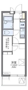 レオパレスヒルトップ 壱番館【3階】の間取り